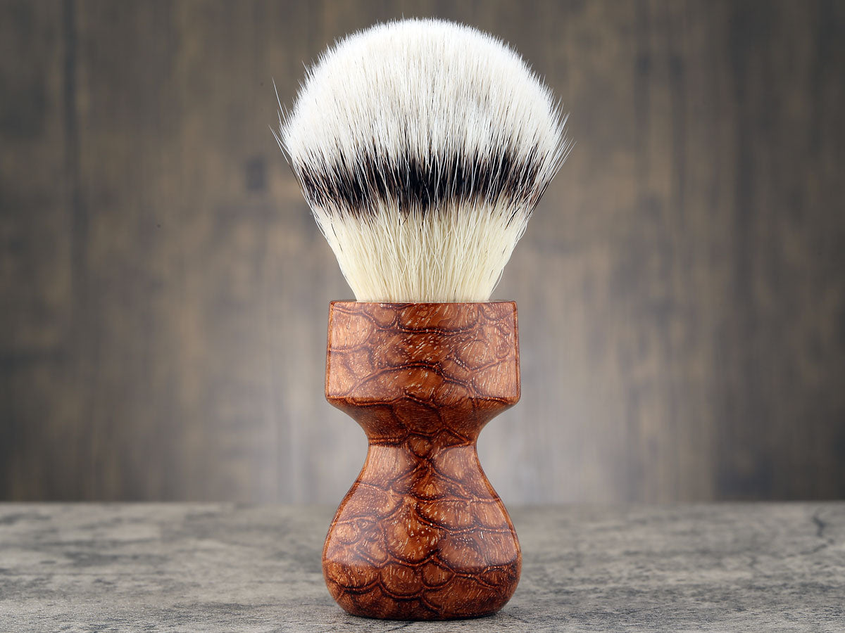 Wooden Shaving Brush - Afzelia Xylay - Handmade in Ireland