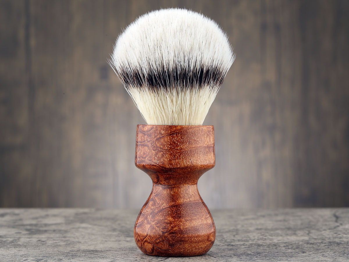 Wooden Shaving Brush - Afzelia Xylay - Handmade in Ireland