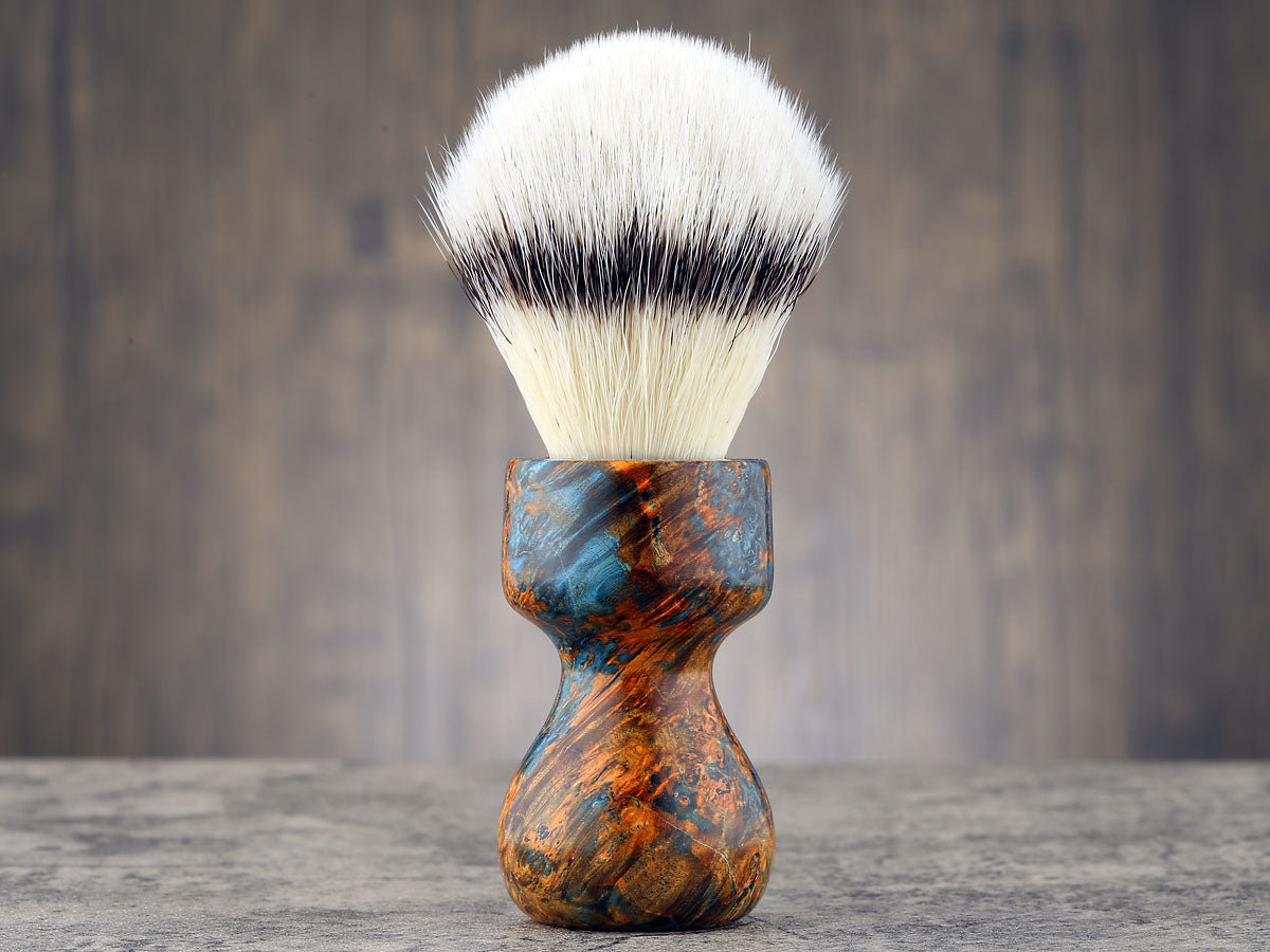 Wooden Shaving Brush - Box Elder Burl - Handmade in Ireland