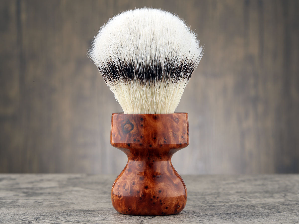 Wooden Shaving Brush - Thuya Burl 2 - Handmade in Ireland