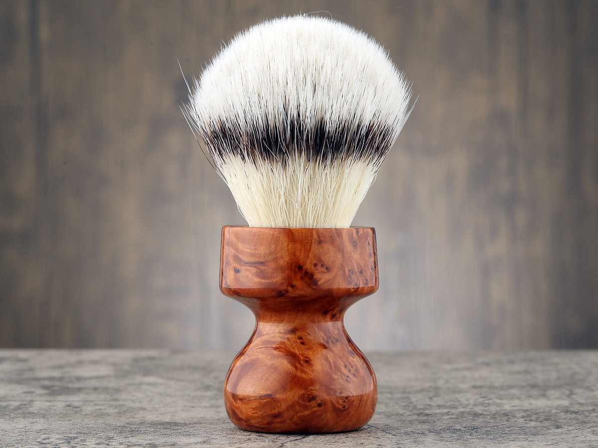 Wooden Shaving Brush - Thuya Burl 2 - Handmade in Ireland