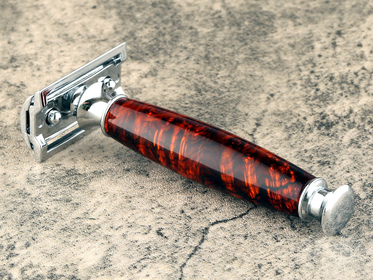 Wooden Safety Razor - Coco Burl I - Handmade in Ireland