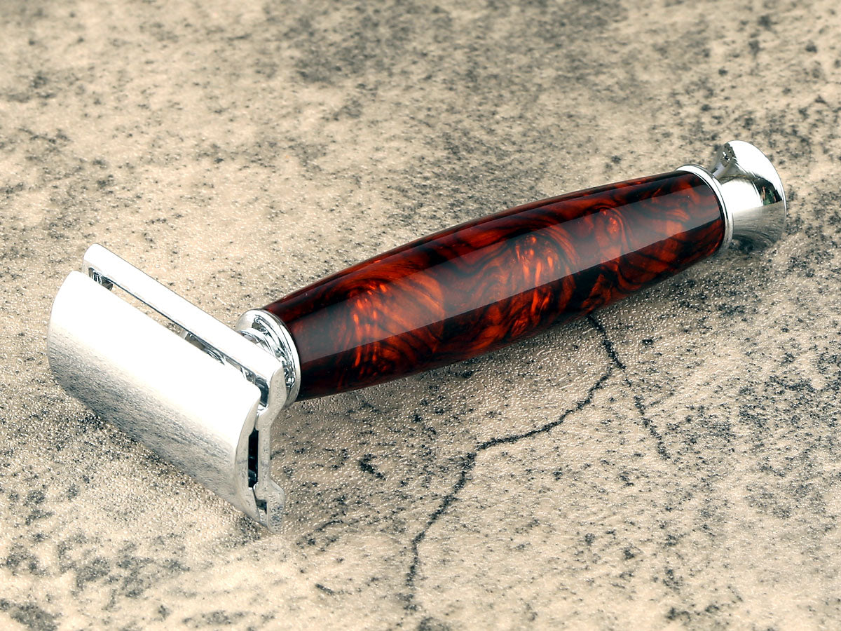 Wooden Safety Razor - Coco Burl I - Handmade in Ireland