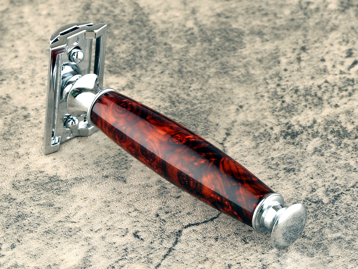 Wooden Safety Razor - Coco Burl I - Handmade in Ireland