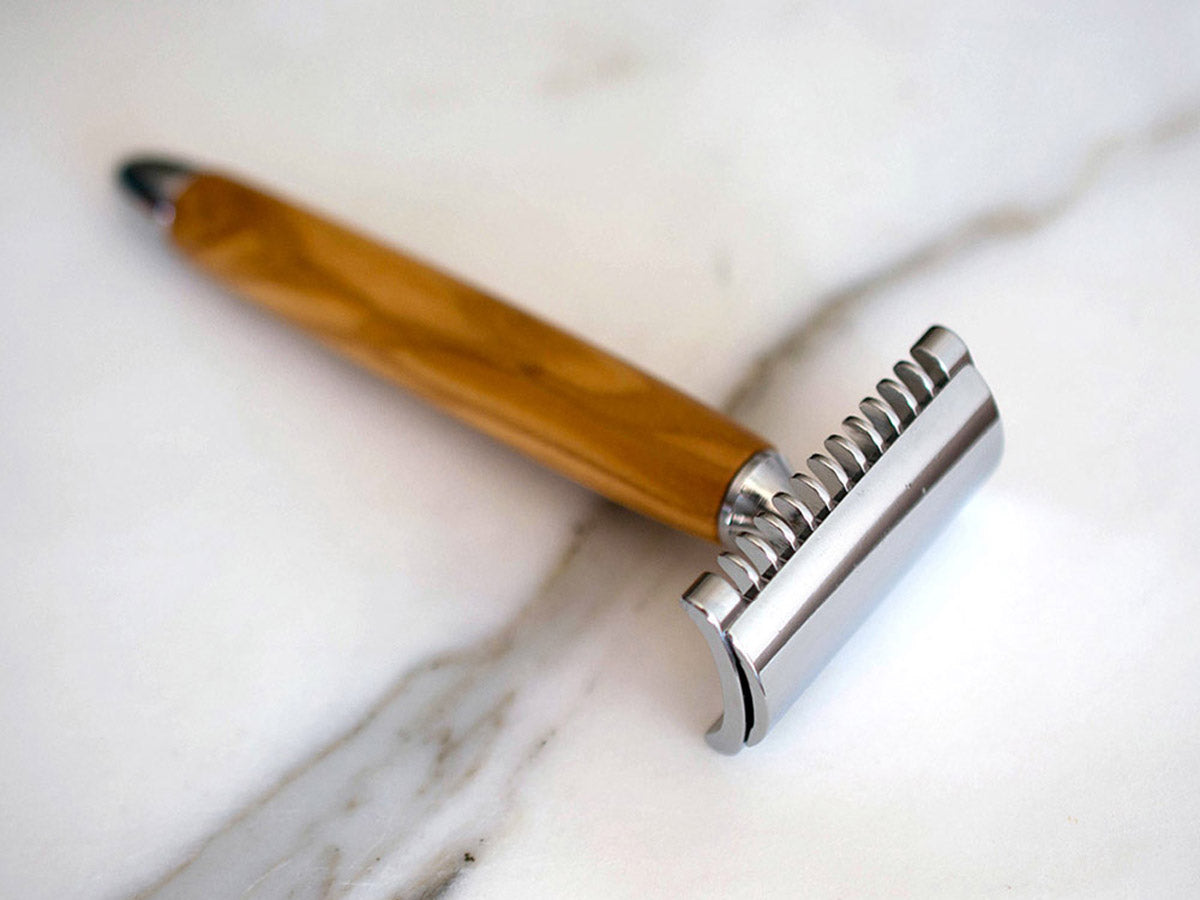 Fatip Safety Razor, Olive Wood