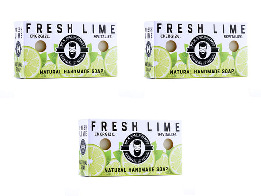 Dr K's Body Soap Fresh Lime 3-Pack, 3x110g (3.9oz)