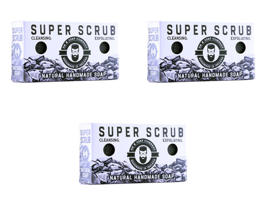 Dr K's Body Soap Super Scrub 3-Pack, 3x110g (3.9oz)