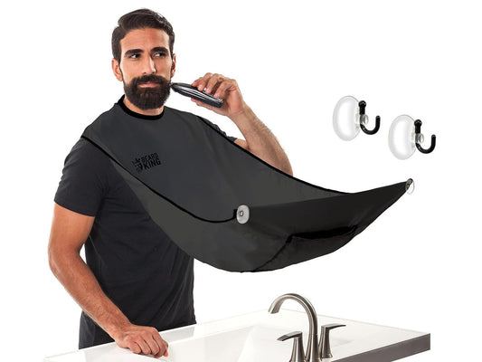 BEARD KING Beard Bib - Facial Hair Catcher for Men - 1 Size Fits All