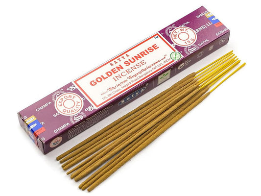 Satya Incense Sticks, Golden Sunrise, 15g