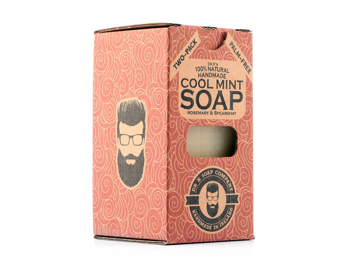 Cool Mint Soap, PALM-FREE, TWO-PACK, 2x112g (2x4oz)