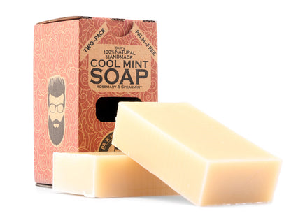 Cool Mint Soap, PALM-FREE, TWO-PACK, 2x112g (2x4oz)