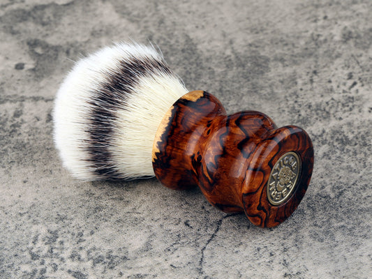 Wooden Shaving Brush - Arizona Desert Ironwood Burl - Handmade in Ireland