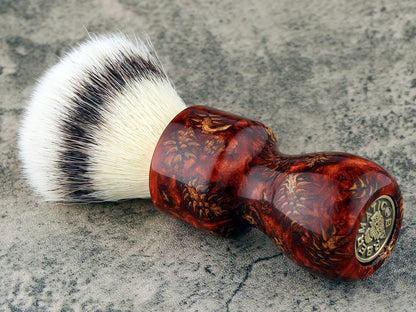 Deluxe Shaving Brush - Cones & Copper - Handmade in Ireland