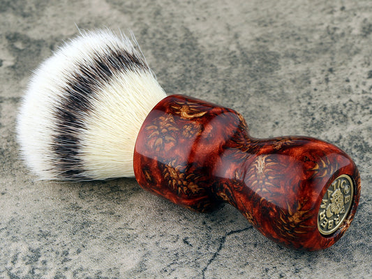 Deluxe Shaving Brush - Cones & Copper - Handmade in Ireland