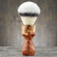 Wooden Shaving Brush - Afzelia Burl - Handmade in Ireland