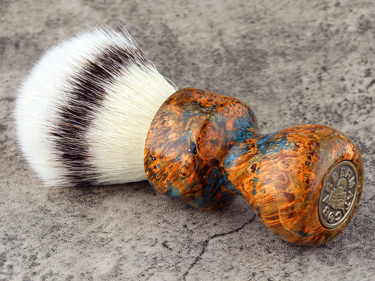 Wooden Shaving Brush - Box Elder Burl - Handmade in Ireland