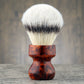 Wooden Shaving Brush - 2-Tone Flames Amboyna Burl - Handmade in Ireland