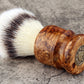 Wooden Shaving Brush - 2-Tone Amboyna Burl - Handmade in Ireland