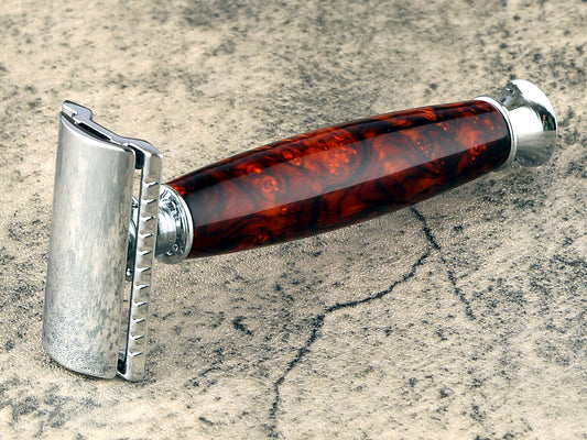 Wooden Safety Razor - Coco Burl I - Handmade in Ireland