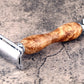 Wooden Safety Razor - Amboyna Burl II - Handmade in Ireland