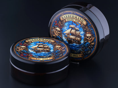 BarberMatic Shaving Soap, Bay Spice