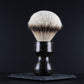 Wooden Shaving Brush - Black & Gold Stone & Resin - Handmade in Ireland