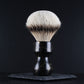 Wooden Shaving Brush - Black & Gold Stone & Resin - Handmade in Ireland