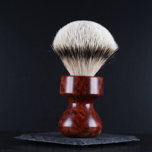 Wooden Shaving Brush - Vasticola Burl - Handmade in Ireland