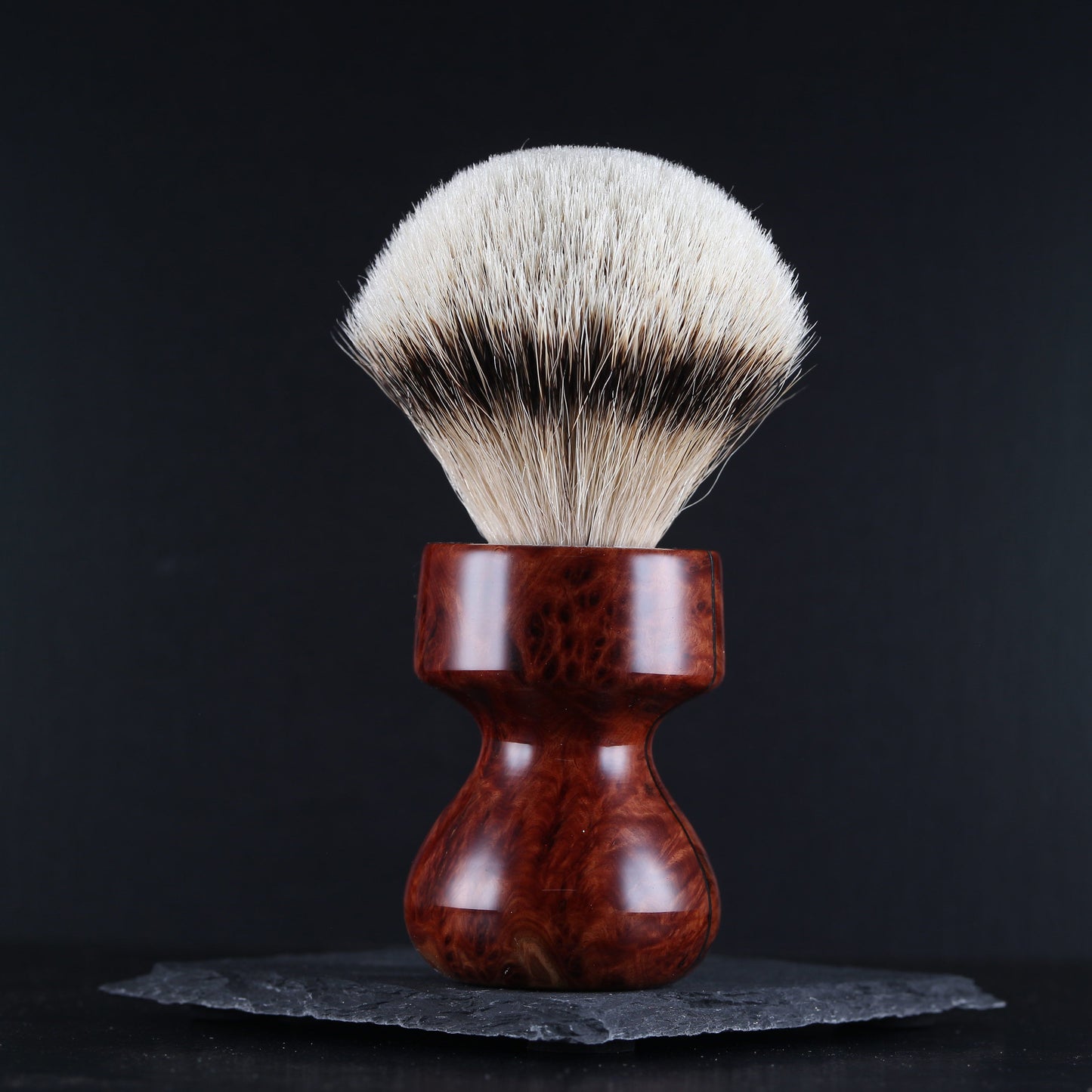 Wooden Shaving Brush - Vasticola Burl - Handmade in Ireland