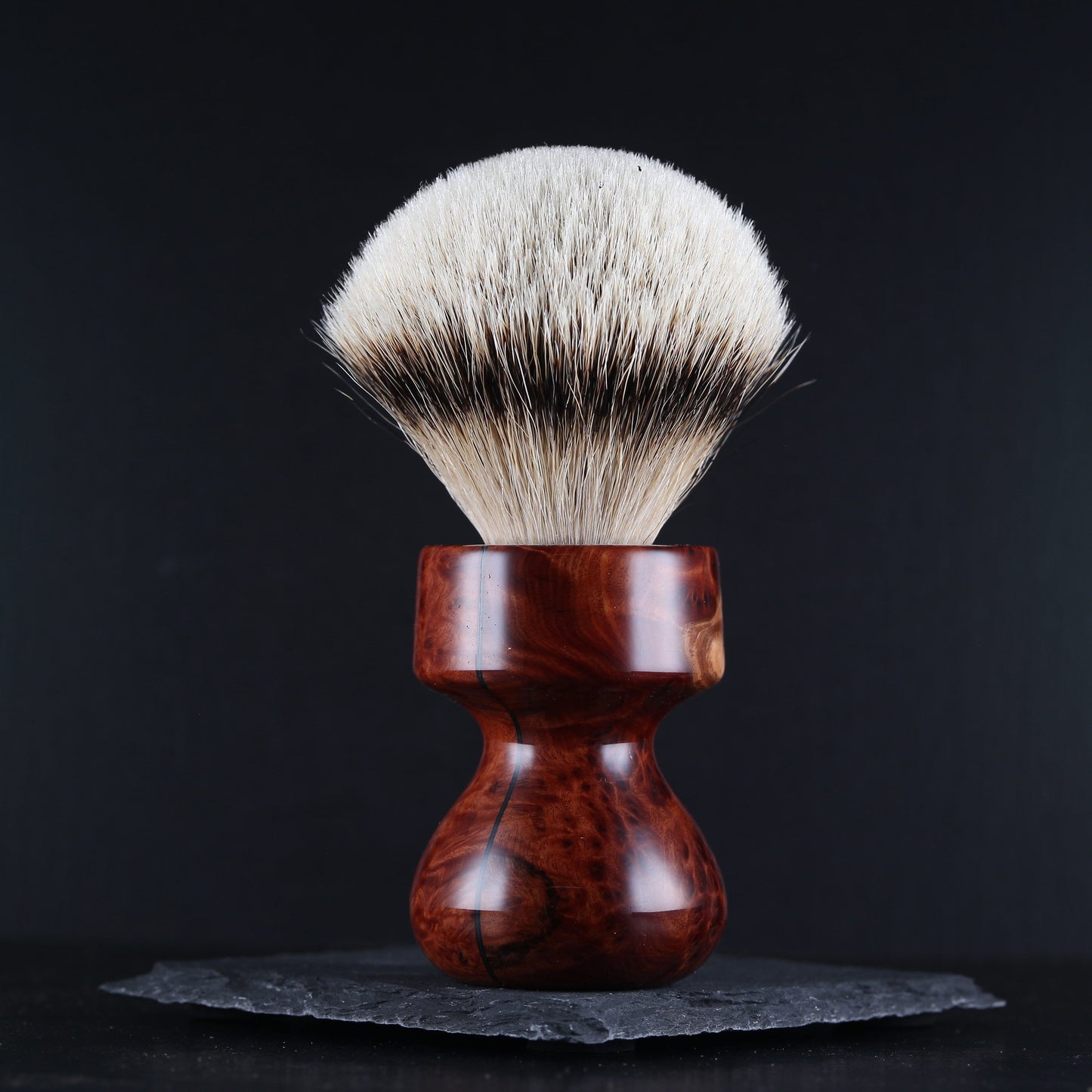 Wooden Shaving Brush - Vasticola Burl - Handmade in Ireland