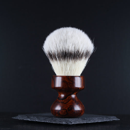 Wooden Shaving Brush - Ironwood Burl - Handmade in Ireland