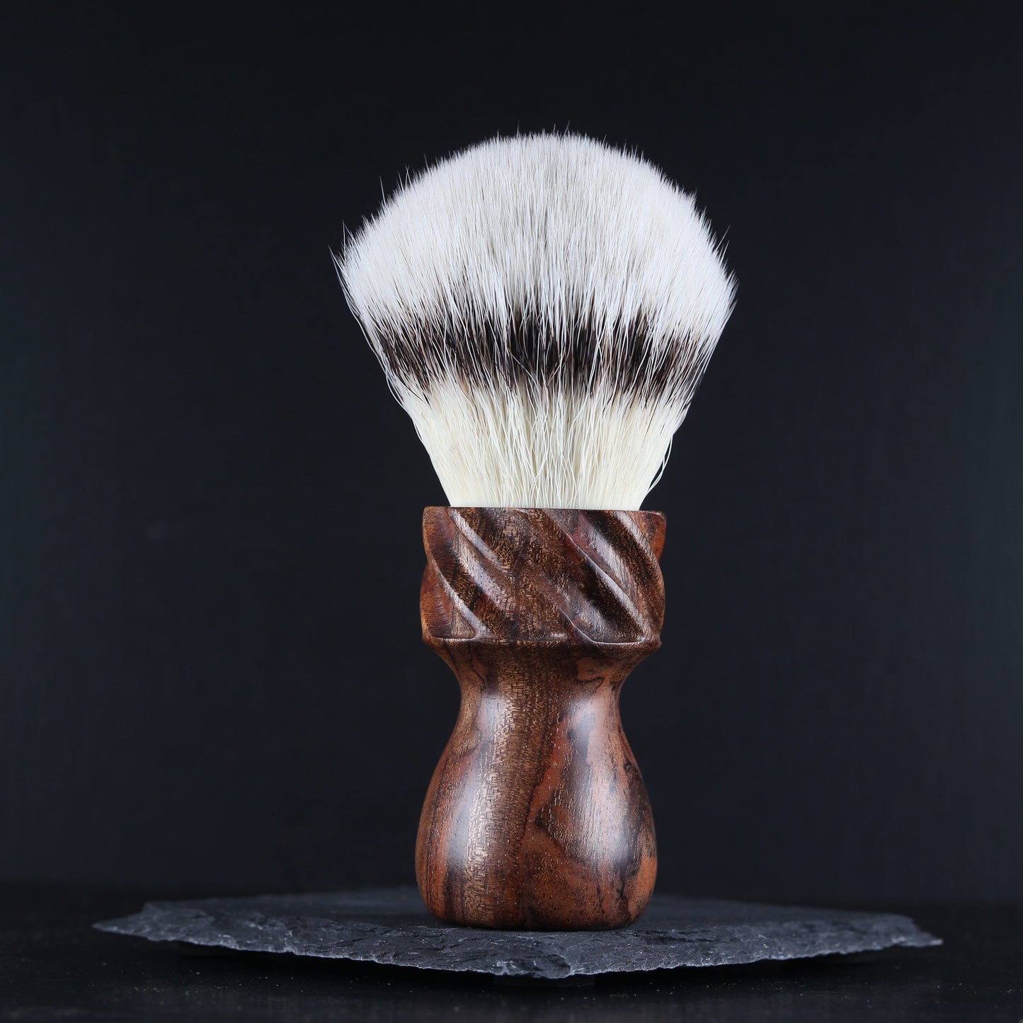 Wooden Shaving Brush - Red Cedar Burl - Handmade in Ireland