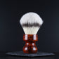 Wooden Shaving Brush - 2-Tone Flames Amboyna Burl - Handmade in Ireland