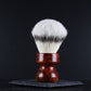 Wooden Shaving Brush - 2-Tone Flames Amboyna Burl - Handmade in Ireland