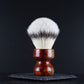 Wooden Shaving Brush - 2-Tone Flames Amboyna Burl - Handmade in Ireland