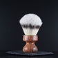 Wooden Shaving Brush - Afzelia Xylay Live Edge - Handmade in Ireland