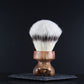 Wooden Shaving Brush - Afzelia Xylay Live Edge - Handmade in Ireland