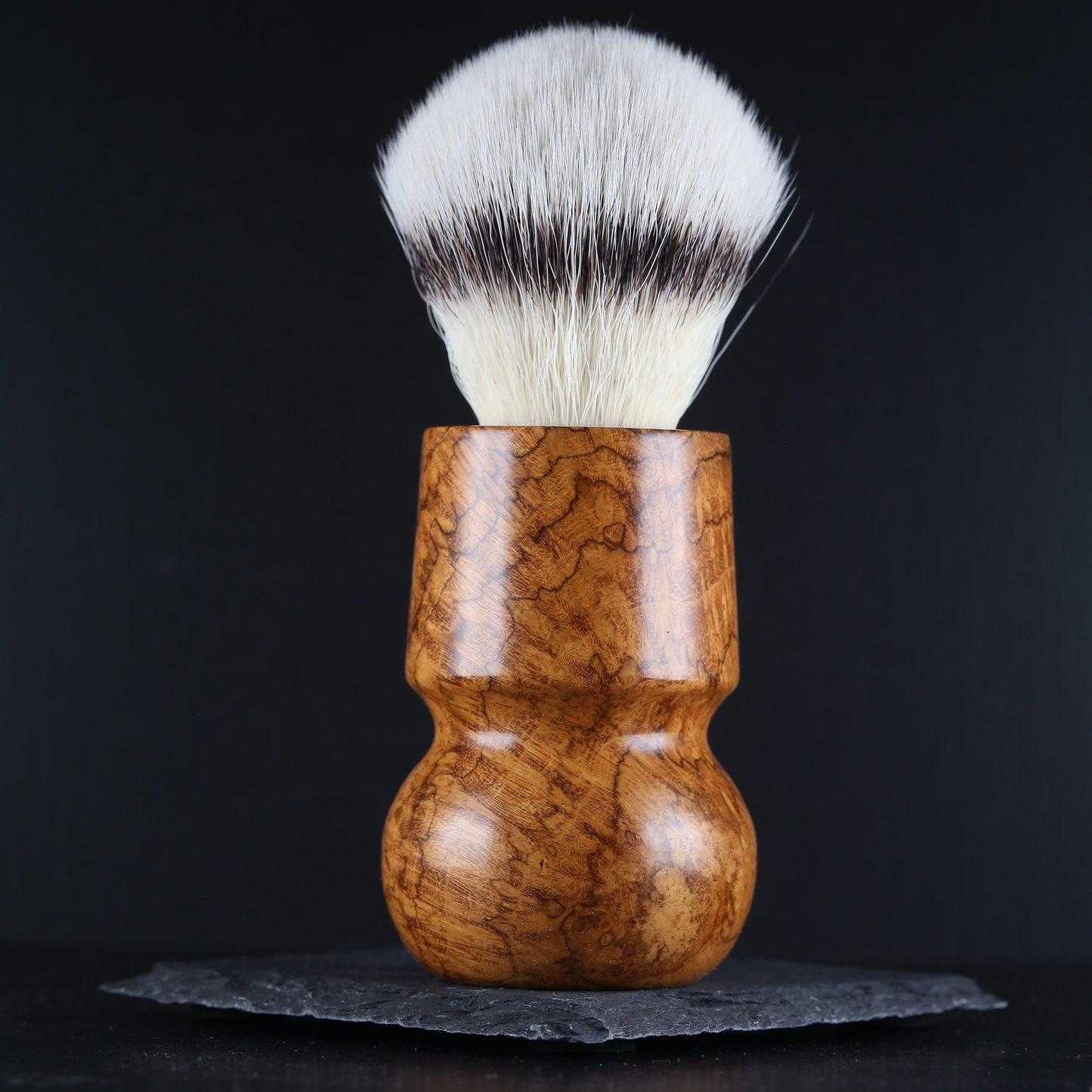 Wooden Shaving Brush - Teak Burl - Handmade in Ireland
