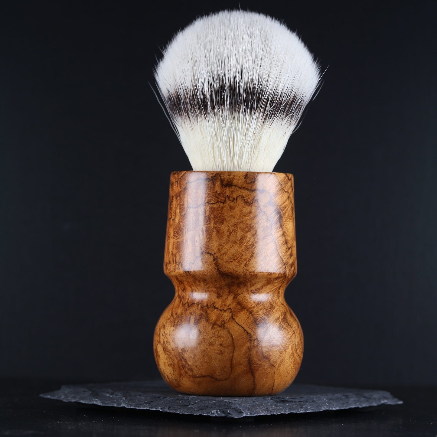 Wooden Shaving Brush - Teak Burl - Handmade in Ireland
