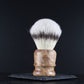 Wooden Shaving Brush - 2-tone Amboyna Burl - Handmade in Ireland