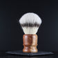 Wooden Shaving Brush - 2-Tone Amboyna Burl - Handmade in Ireland