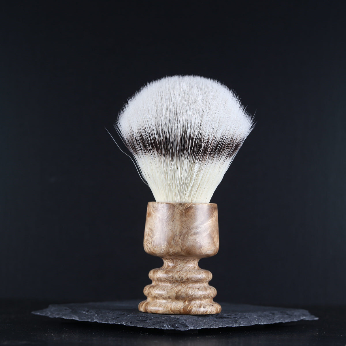 Wooden Shaving Brush - Amboyna Burl - Handmade in Ireland