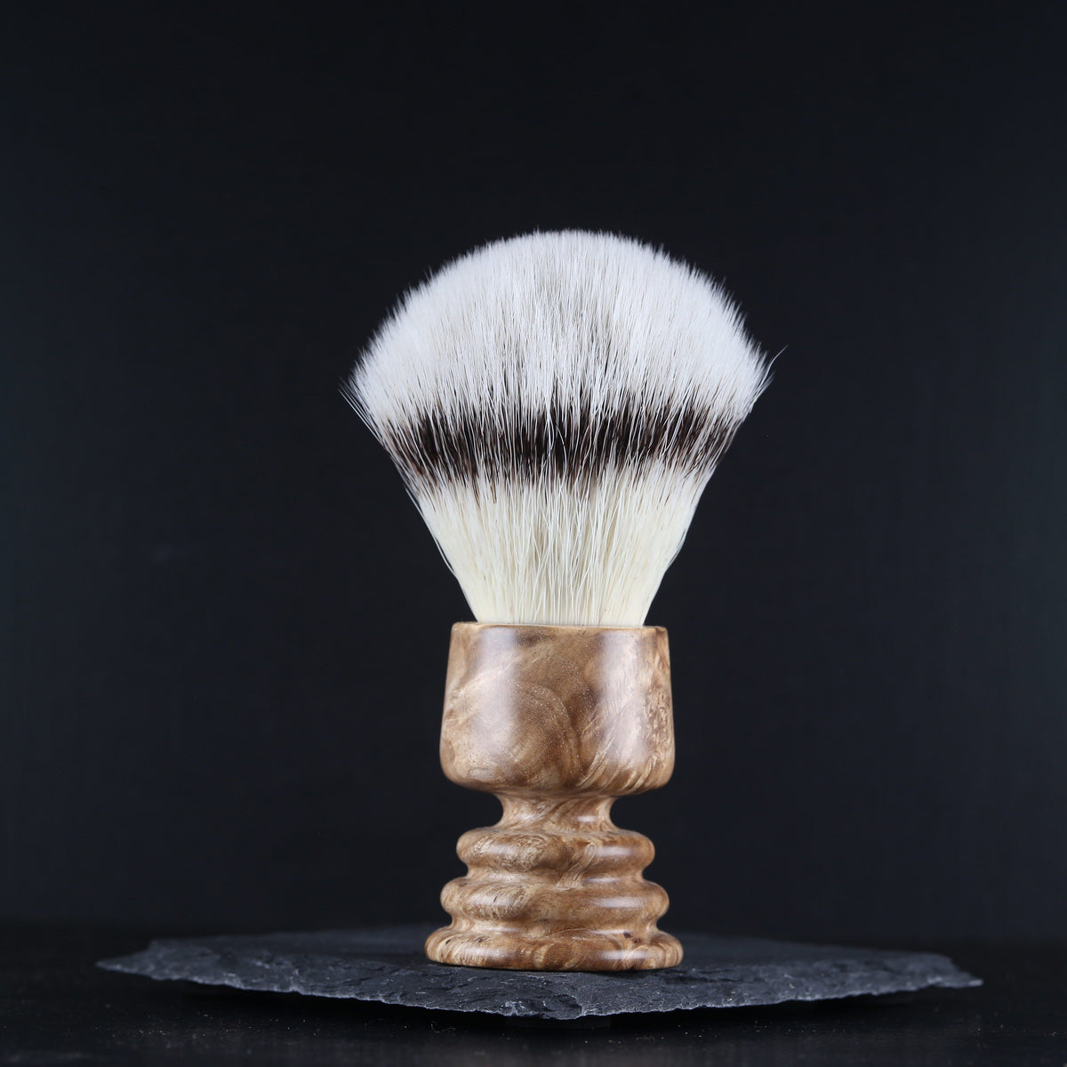Wooden Shaving Brush - Amboyna Burl - Handmade in Ireland