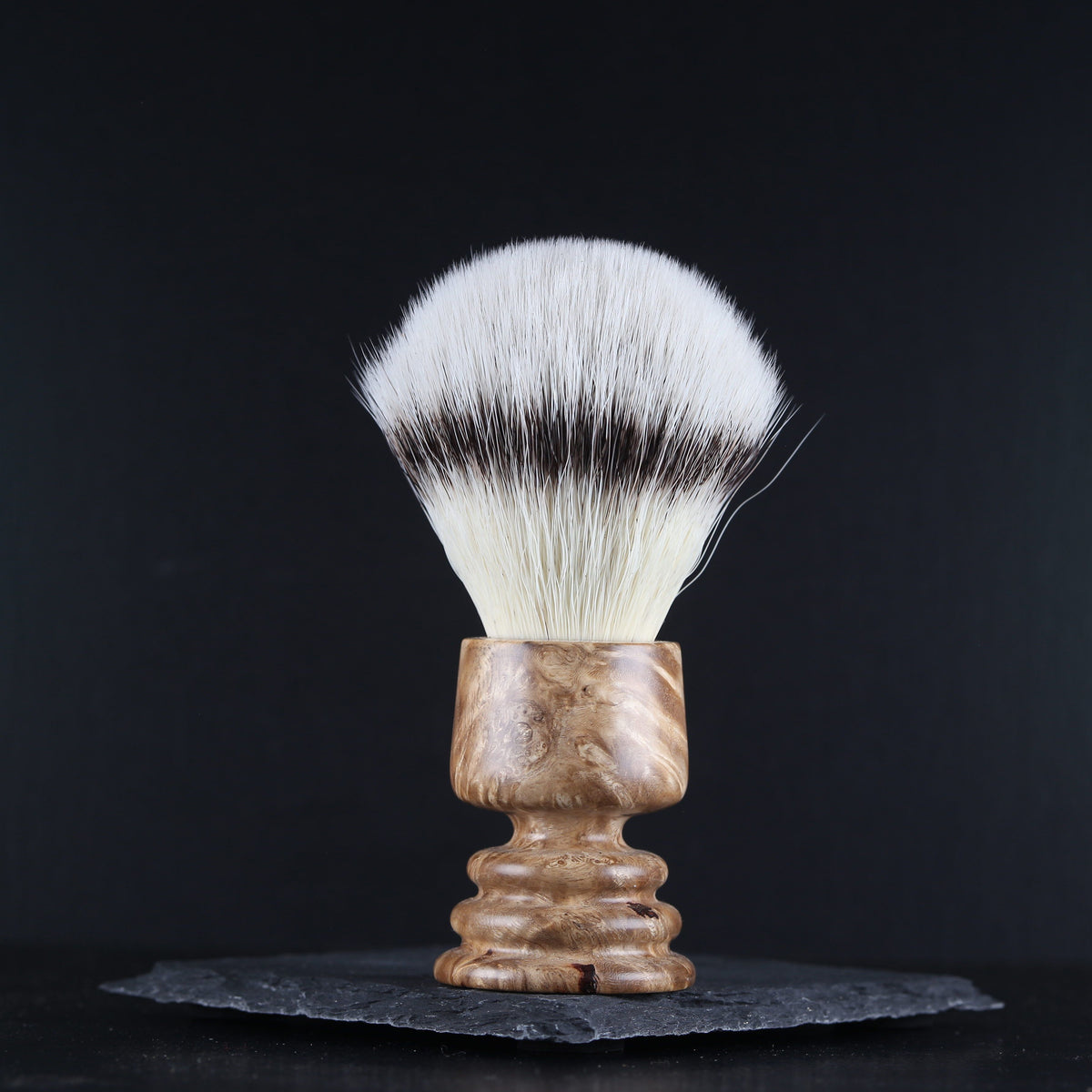 Wooden Shaving Brush - Amboyna Burl - Handmade in Ireland