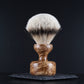 X_Wooden Shaving Brush - Amboyna Burl - Handmade in Ireland