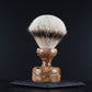 X_Wooden Shaving Brush - Amboyna Burl - Handmade in Ireland