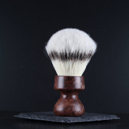 Wooden Shaving Brush - Ceylon Oak Burl - Handmade in Ireland