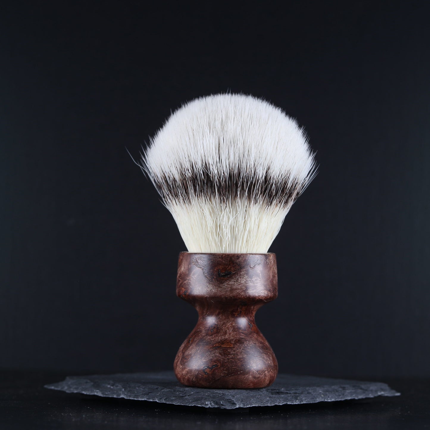 Wooden Shaving Brush - Ceylon Oak Burl - Handmade in Ireland