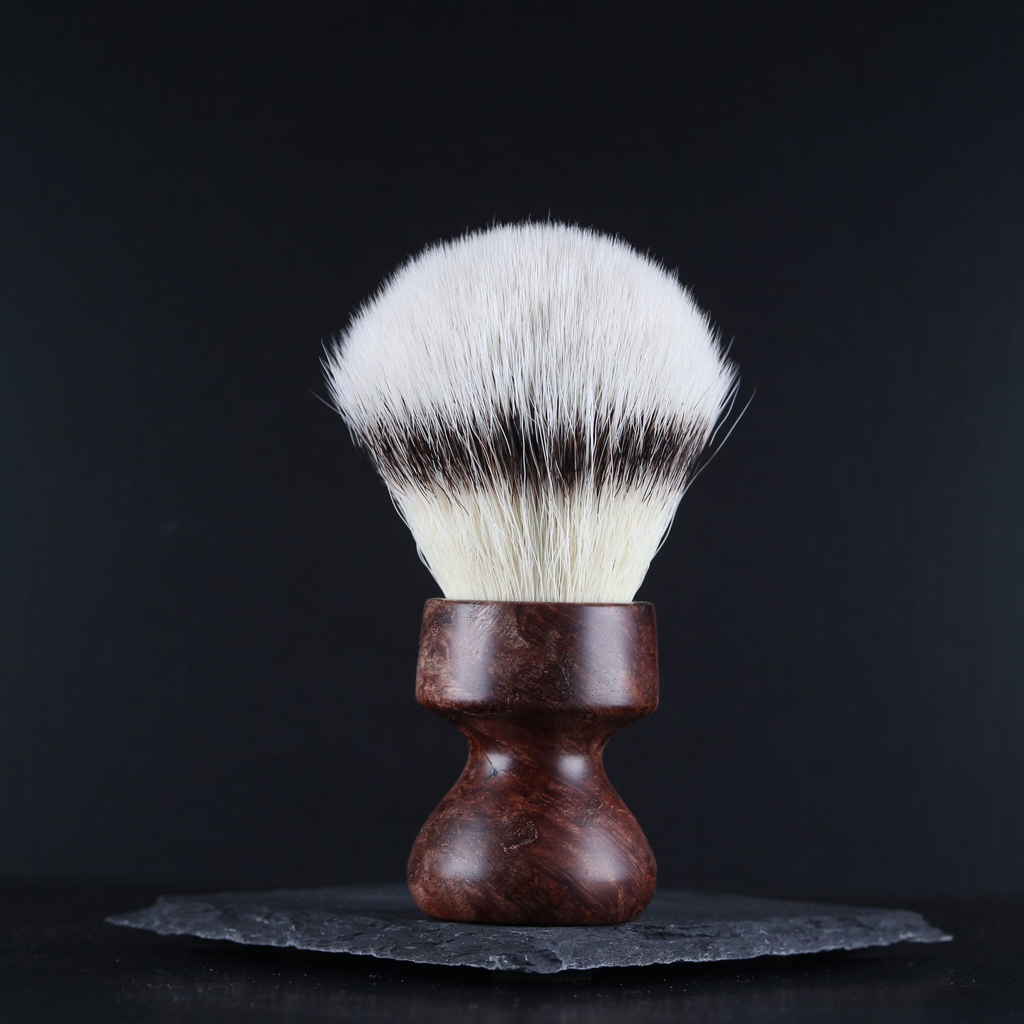 Wooden Shaving Brush - Ceylon Oak Burl - Handmade in Ireland