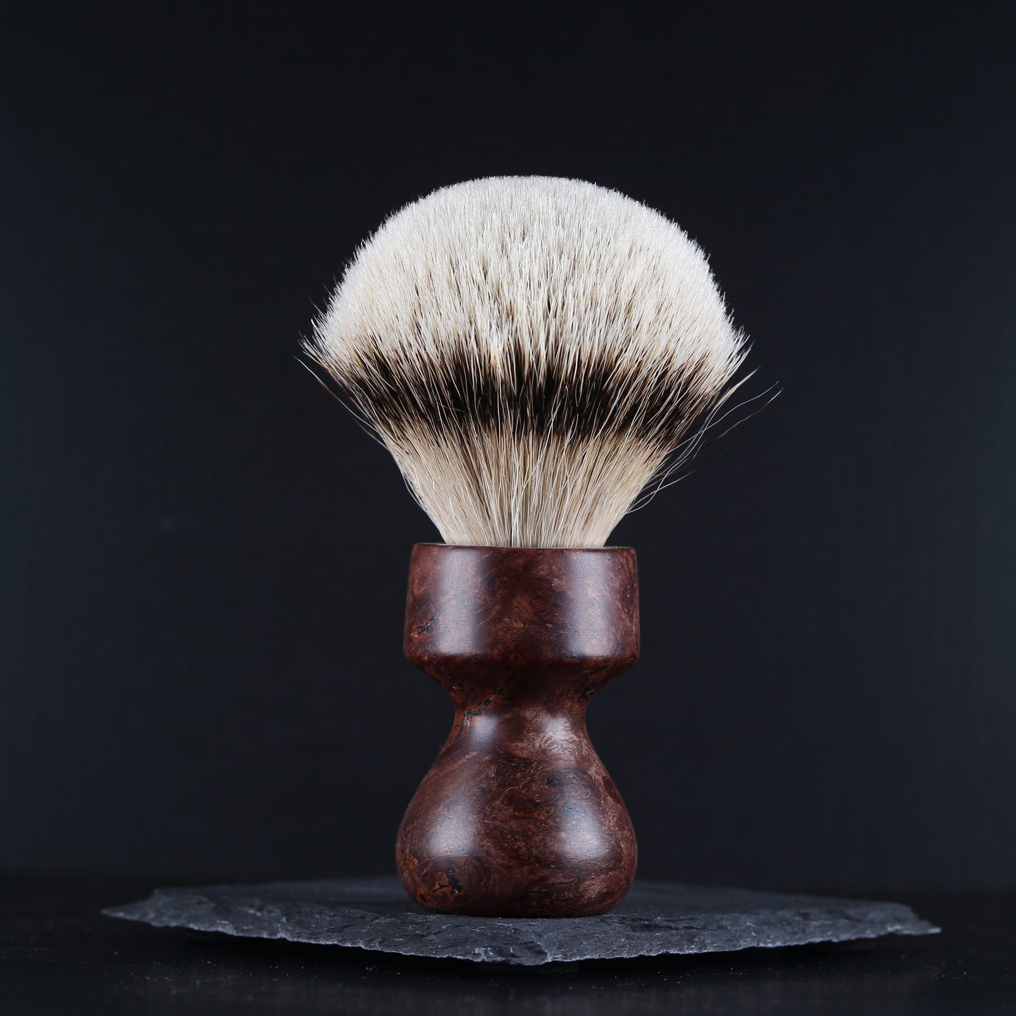 Wooden Shaving Brush - Ceylon Oak Burl - Handmade in Ireland
